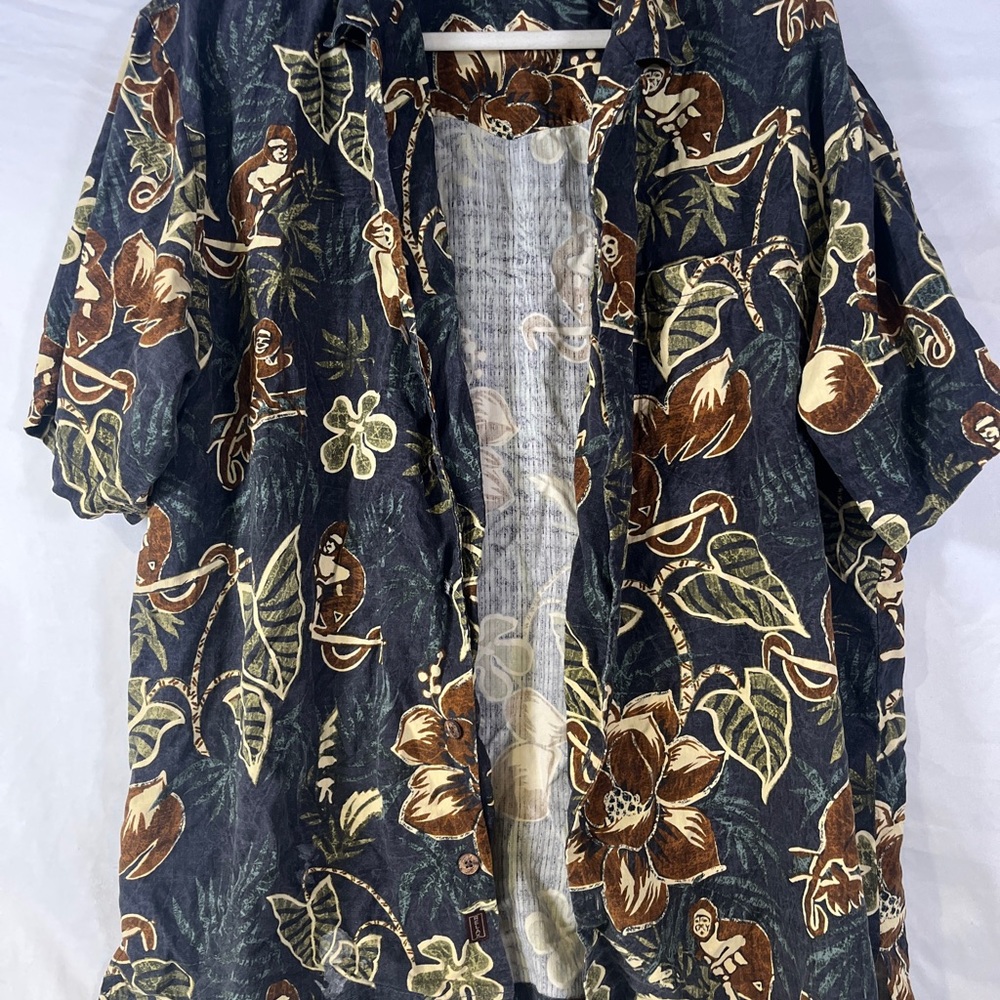 Tropical Print Short Sleeve Shirt